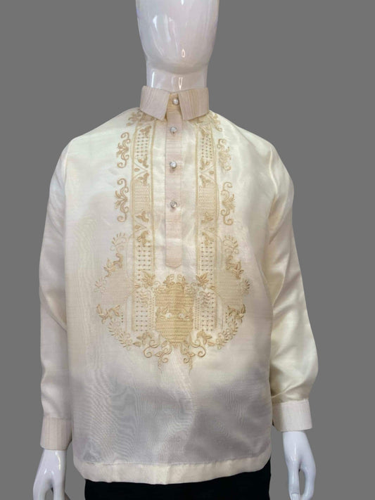 Exquisitely Embroidered Barong Tagalog in Organza Fabric - BR229