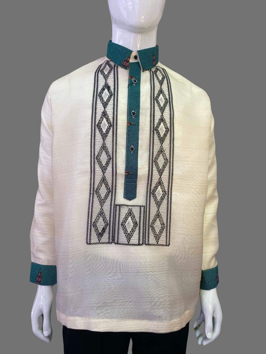 Traditional Embroidered Barong Tagalog in Organza - BR238