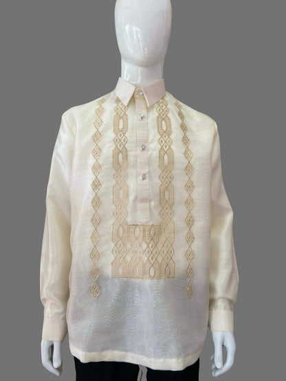 Luxury Organza Barong Tagalog with Intricate Embroidery - BR226