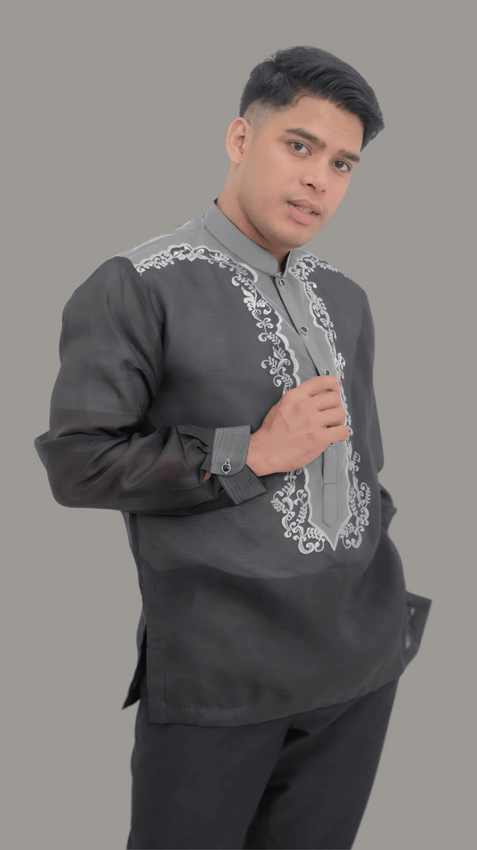 Black Jusi Premium Barong Tagalog - BR210