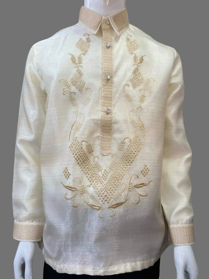 Organza Premium Embroidered Barong Tagalog - BR217