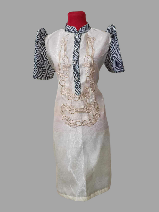 Modern Ethic Filipiniana Barong Dress - BR307